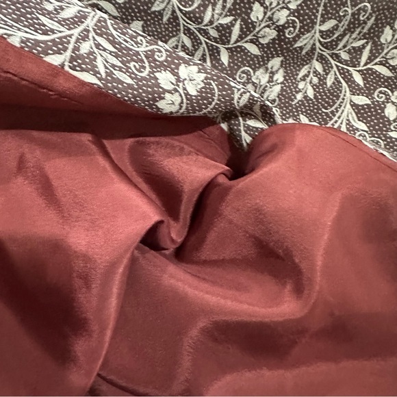 Vintage Laura Ashley Brown Floral Sleeveless Midi Dress Size 6‎ V-Neck Cottage - Picture 11 of 11